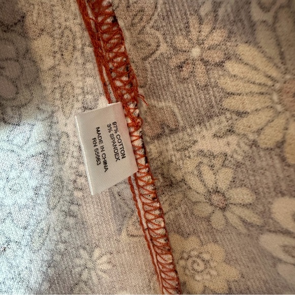 70s Boho Vintage Floral Flower Power Patchwork Trench Coat in Brown & Mustard XL - Picture 12 of 14